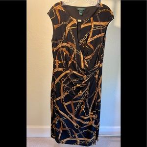Lauren equestrian print dress